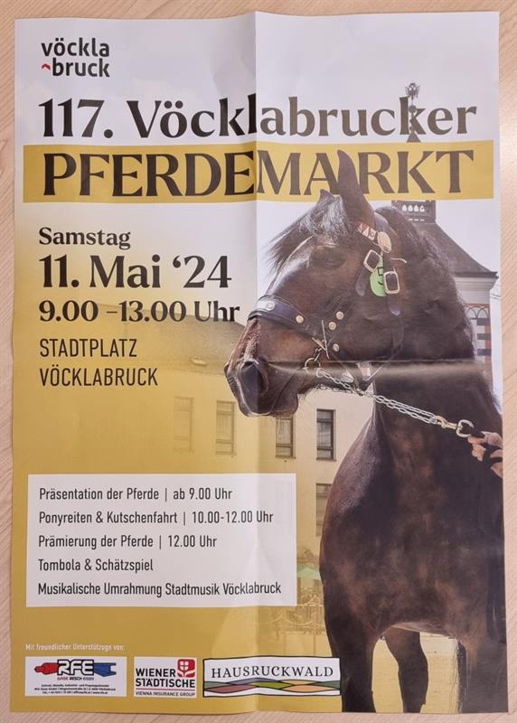 ein Poster eines Pferdes